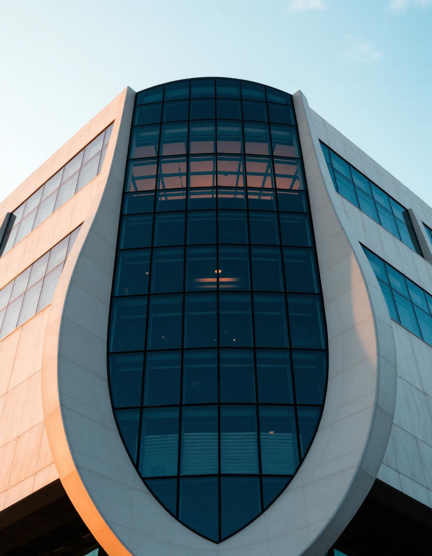 Bâtiment corporate moderne